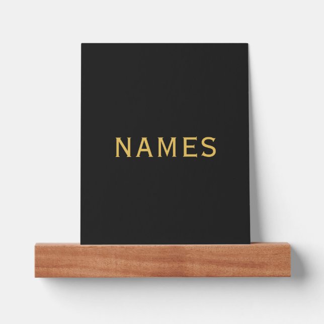 Personalized With Last Name or Nickname on Them Picture Ledge (Front)