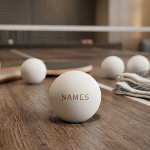 Personalized With Last Name or Nickname on Them Ping Pong Ball