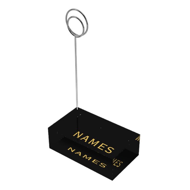 Personalized With Last Name or Nickname on Them Place Card Holder (Corner)