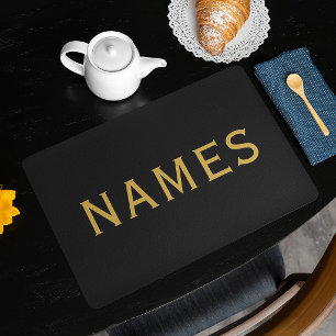 Personalized With Last Name or Nickname on Them Placemat