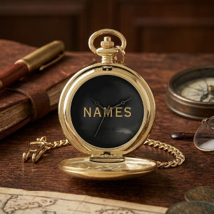Personalized With Last Name or Nickname on Them Pocket Watch
