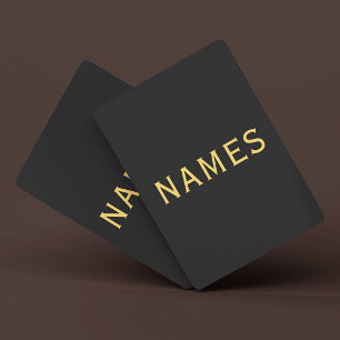 Personalized With Last Name or Nickname on Them Poker Cards