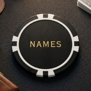 Personalized With Last Name or Nickname on Them Poker Chips