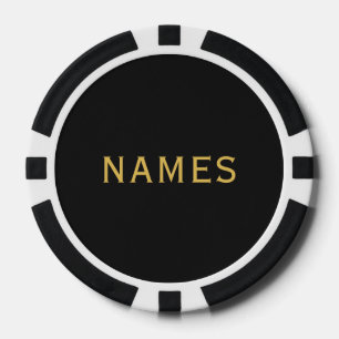 Personalized With Last Name or Nickname on Them Poker Chips