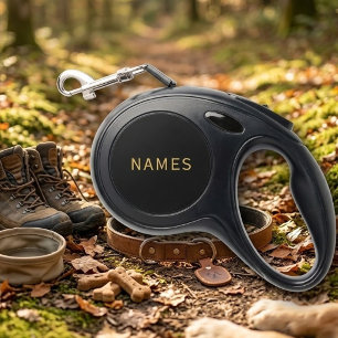Personalized With Last Name or Nickname on Them Retractable Pet Leash
