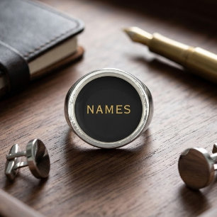 Personalized With Last Name or Nickname on Them Ring