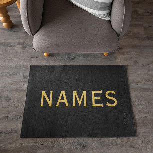Personalized With Last Name or Nickname on Them Rug