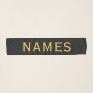 Personalized With Last Name or Nickname on Them Scarf