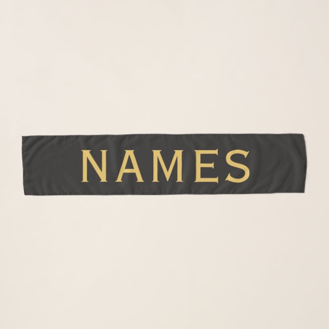 Personalized With Last Name or Nickname on Them Scarf (Front (Horizontal))
