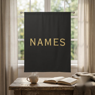 Personalized With Last Name or Nickname on Them Sheer Curtains