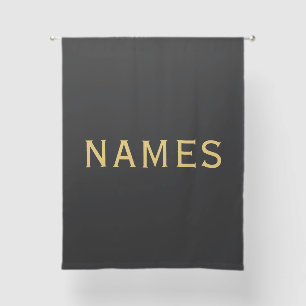 Personalized With Last Name or Nickname on Them Sheer Curtains
