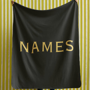 Personalized With Last Name or Nickname on Them Sherpa Blanket