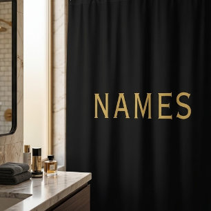 Personalized With Last Name or Nickname on Them Shower Curtain