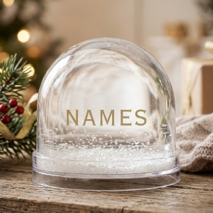 Personalized With Last Name or Nickname on Them Snow Globe