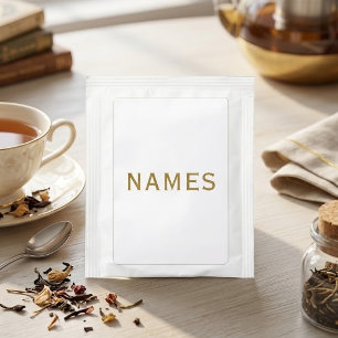 Personalized With Last Name or Nickname on Them Tea Bag Drink Mix