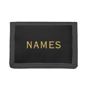Personalized With Last Name or Nickname on Them Tri-fold Wallet