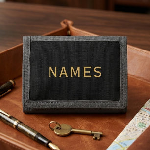 Personalized With Last Name or Nickname on Them Tri-fold Wallet