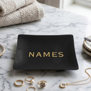 Personalized With Last Name or Nickname on Them Trinket Tray
