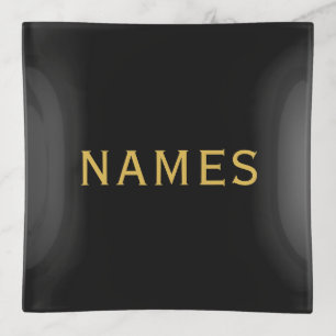 Personalized With Last Name or Nickname on Them Trinket Tray