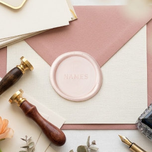 Personalized With Last Name or Nickname on Them Wax Seal Sticker