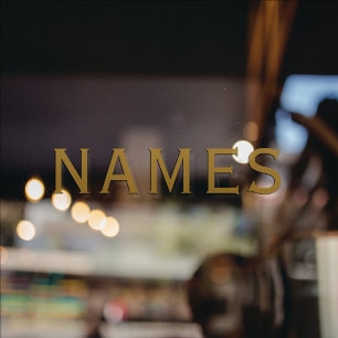 Personalized With Last Name or Nickname on Them Window Cling