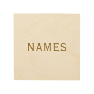Personalized With Last Name or Nickname on Them Wood Wall Art