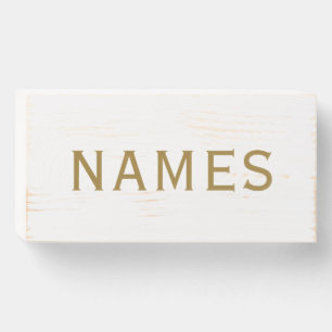Personalized With Last Name or Nickname on Them Wooden Box Sign