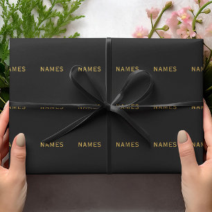 Personalized With Last Name or Nickname on Them Wrapping Paper