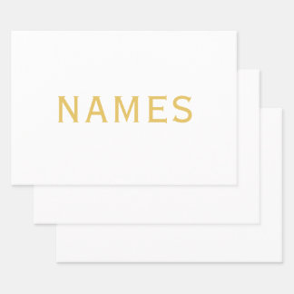 Personalized With Last Name or Nickname on Them Wrapping Paper Sheets