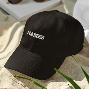 Personalized With Last or Nickname Name on Them Embroidered Baseball Cap