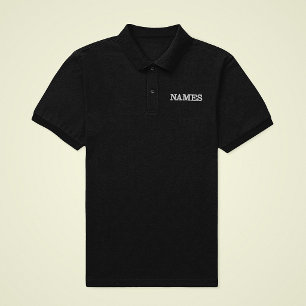 Personalized With Last or Nickname Name on Them Embroidered Polo Shirt