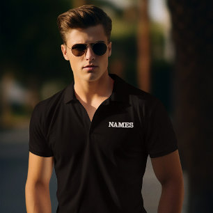 Personalized With Last or Nickname Name on Them Embroidered Polo Shirt