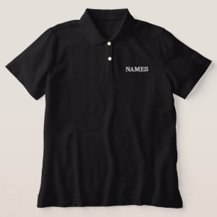 Personalized With Last or Nickname Name on Them Embroidered Polo Shirt
