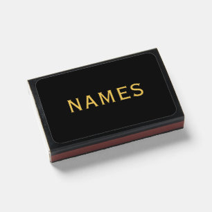 Personalized With Last or Nickname Name on Them Matchboxes