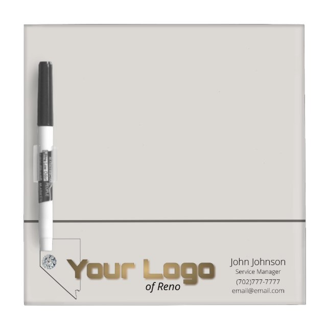 Personalized with logo promotional dry erase board (Front)