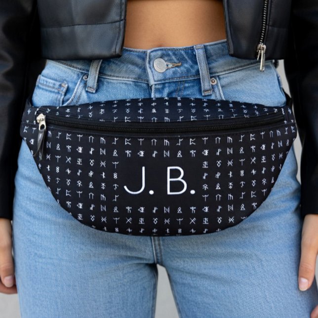 Personalized with Monogram & Runic Symbols Fanny Pack (Creator Uploaded)