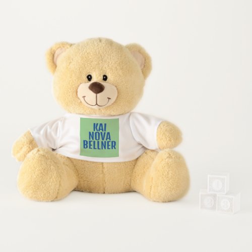 Personalized with Name Baby Shower Gift Teddy Bear