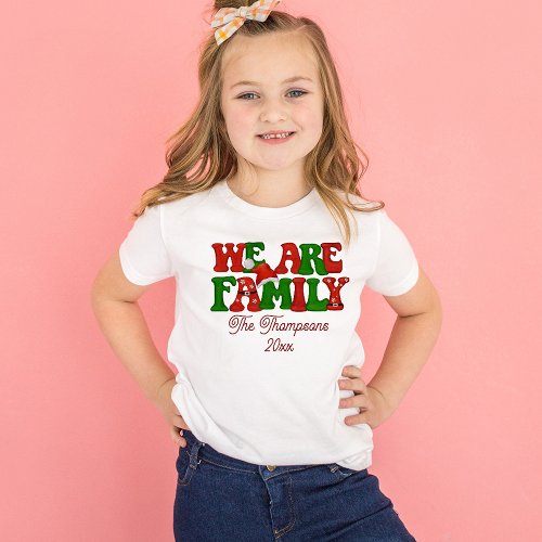 Personalized With Name Family Christmas Matching T_Shirt