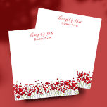 Personalized with Name Floral Red Poppies  Notepad<br><div class="desc">Personalized pretty field of red poppies "Things Of Note" notepad.  Any name/font can be inserted by using Zazzle's design tool.  This notable little item makes a perfect simple gift or as a treat for yourself.</div>
