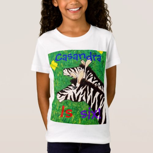 Personalized with nameis 6 birthday wMonkey T_Shirt