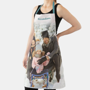 Personalized with Name Large Photo Apron