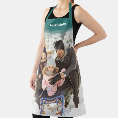 Personalized with Name Large Photo Apron