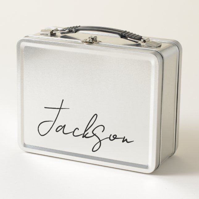 Personalized with Name Metal Lunchbox (Front)