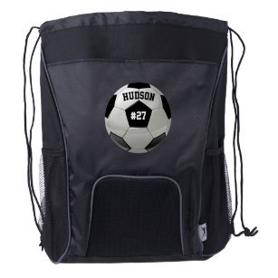 Soccer Bags Zazzle Personalized With Name Number Soccer Backpack