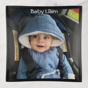 Personalized with Photo and name Trinket Tray