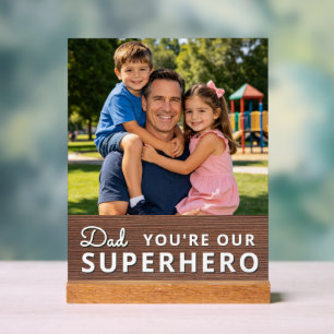 Personalized with photo and text acrylic sign