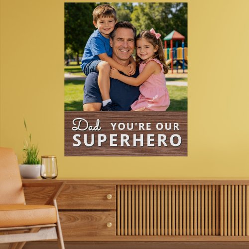 Personalized with photo and text poster