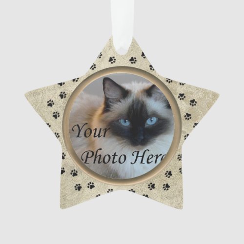 Personalized with Photo and Verse Pet Memorial Ornament