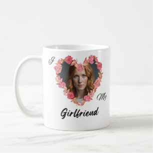 Personalized with photo I Love My Girlfriend Mug