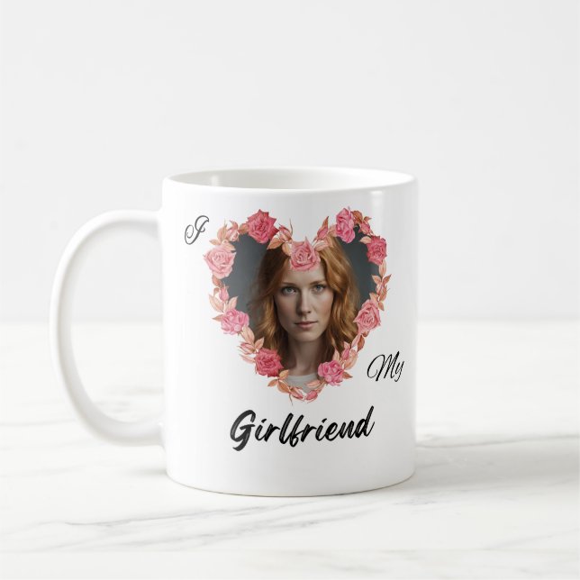 Personalized with photo  I Love My Girlfriend Mug (Left)